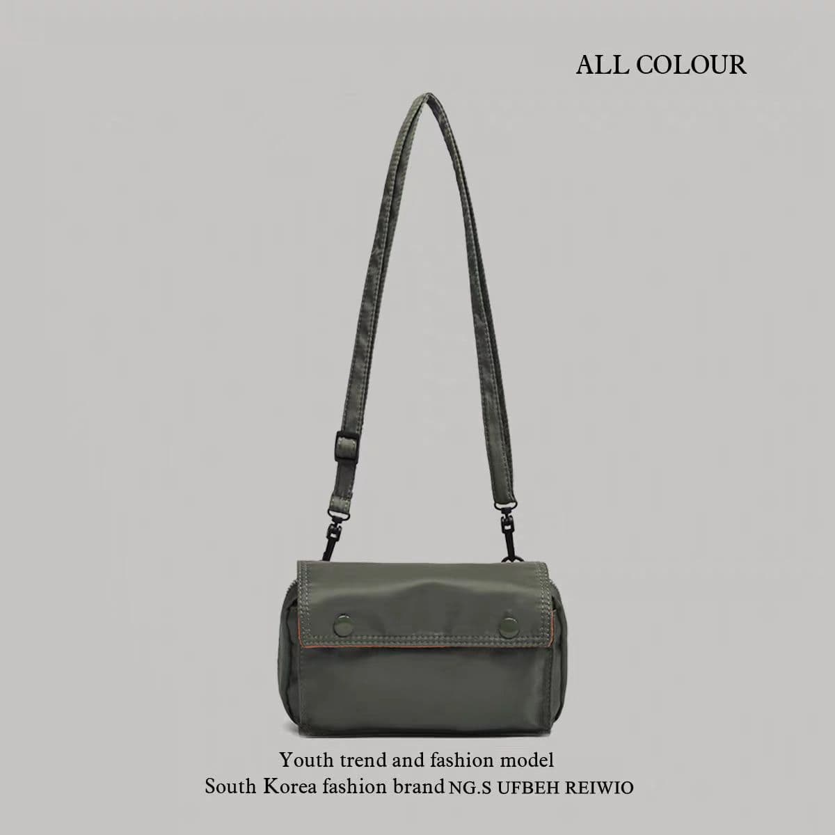 Japanese Classic~Tanker Water-Resistant Crossbody Bag Trendy Men's Nylon Casual Shoulder Small Bag Multi-Purpose Small Waist Bag
