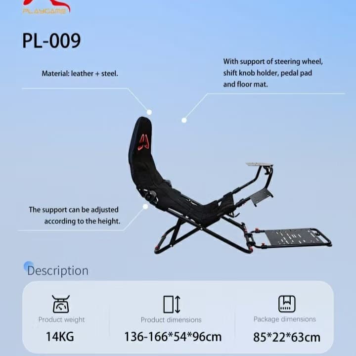 PS4 PS5 G29 Hot Selling Racing Cockpit with Constructed Driver Seat Position and Foldable Simulator Cockpit