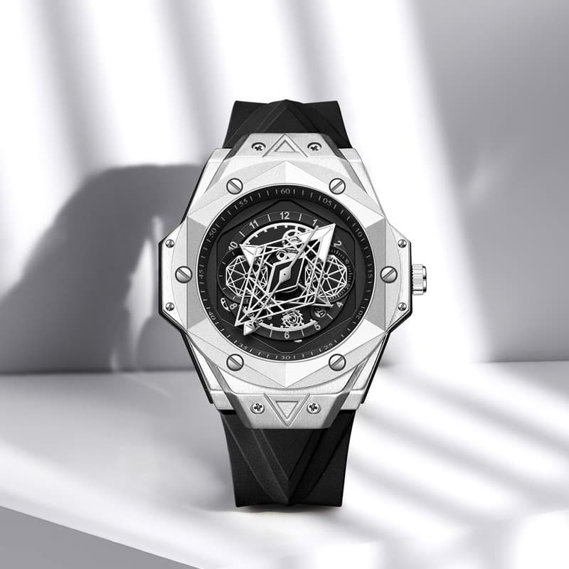 2025 new fully automatic new tattoo watch men's watch luminous waterproof calendar trend fashion handsome high