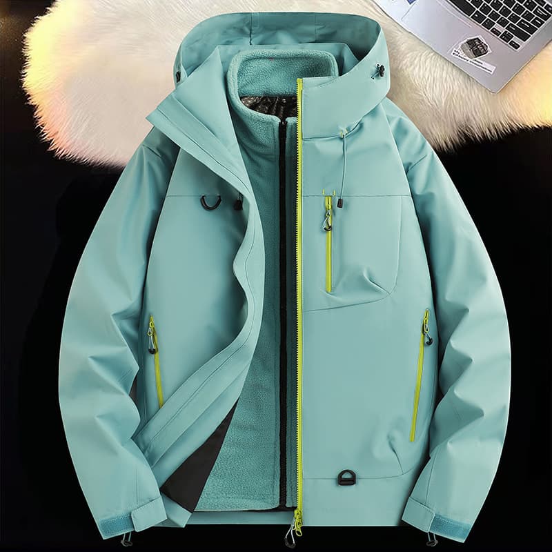 【Booth Stock Main Recommended Style】Couple Style Outdoor Autumn Winter New 3-in-1 Detachable Graphene Inner