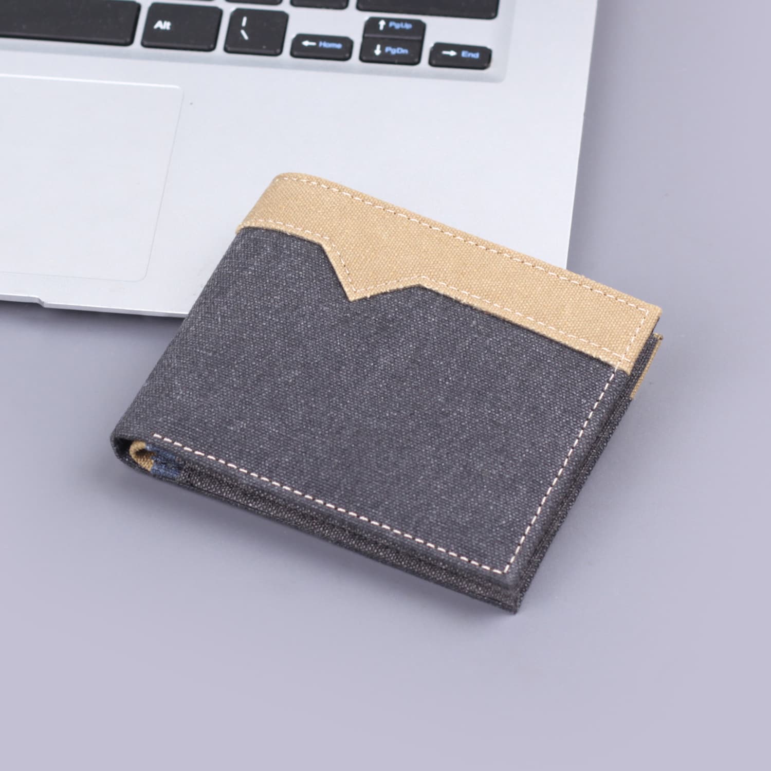 Men's Canvas Wallet, Men's Wallet, Card Holder, Denim Billfold, Cowboy Style Men's Wallet