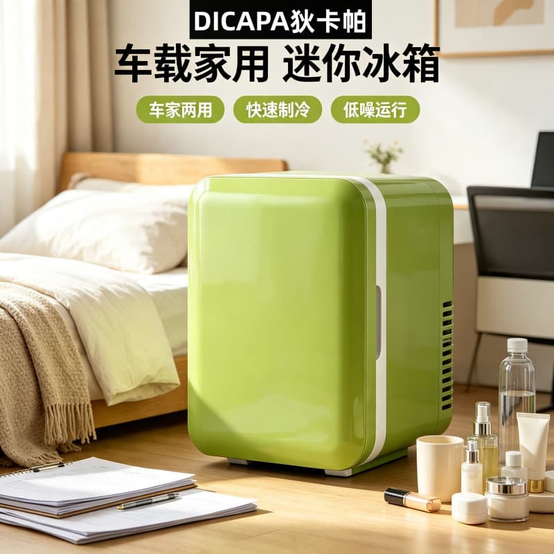 5L Semiconductor Mini Fridge, Dikapa Cosmetic Fridge, Small Cosmetics Storage & Preservation Box, Car & Home Cooling