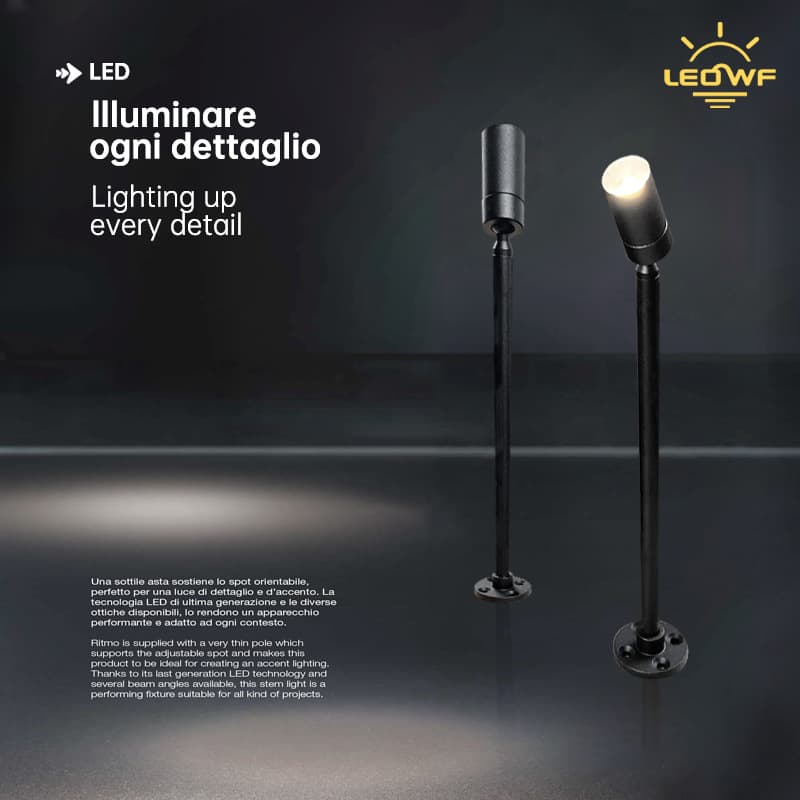 Museum Cabinet Vertical Pole Small Spotlights - Jewelry Counter Focus Lights, Eyewear and Cosmetics Display Cabinet Spotlights