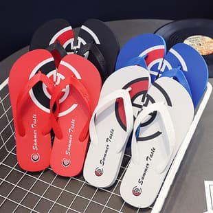 Men's Summer Flip Flops, Casual Outdoor Beach Style, Simple and Trendy Korean Version, Soft Sole Men's Slippers Wholesale