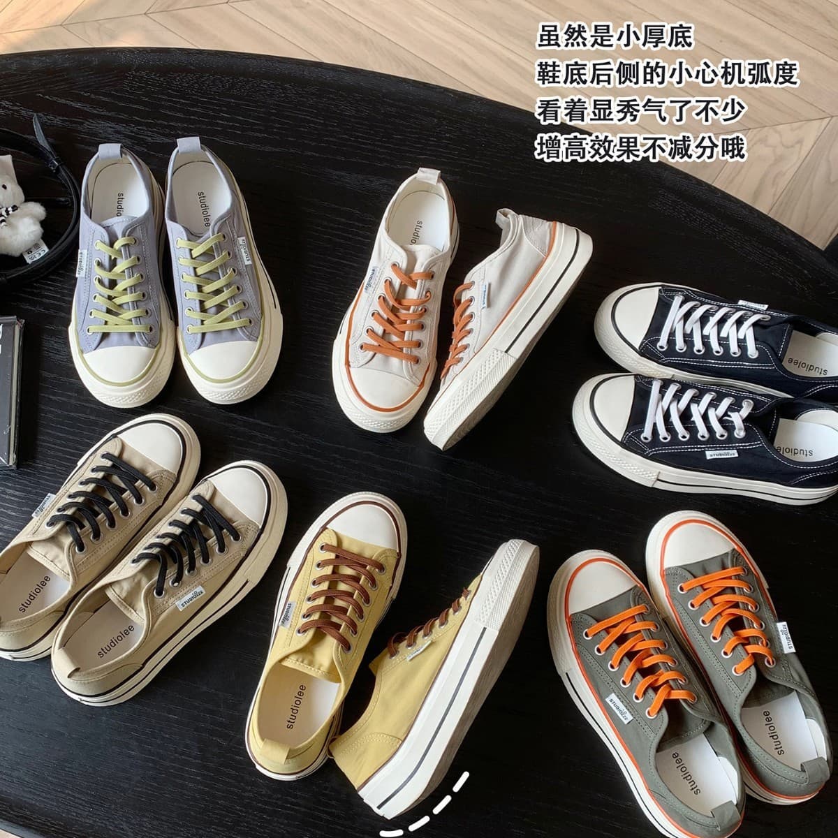 Grape Mom Women's Shoes with 6cm Hidden Height Increase, Canvas Shoes for Women, Summer Breathable Sports Shoes, Thick-Soled Casual Sneakers, German Training Shoes