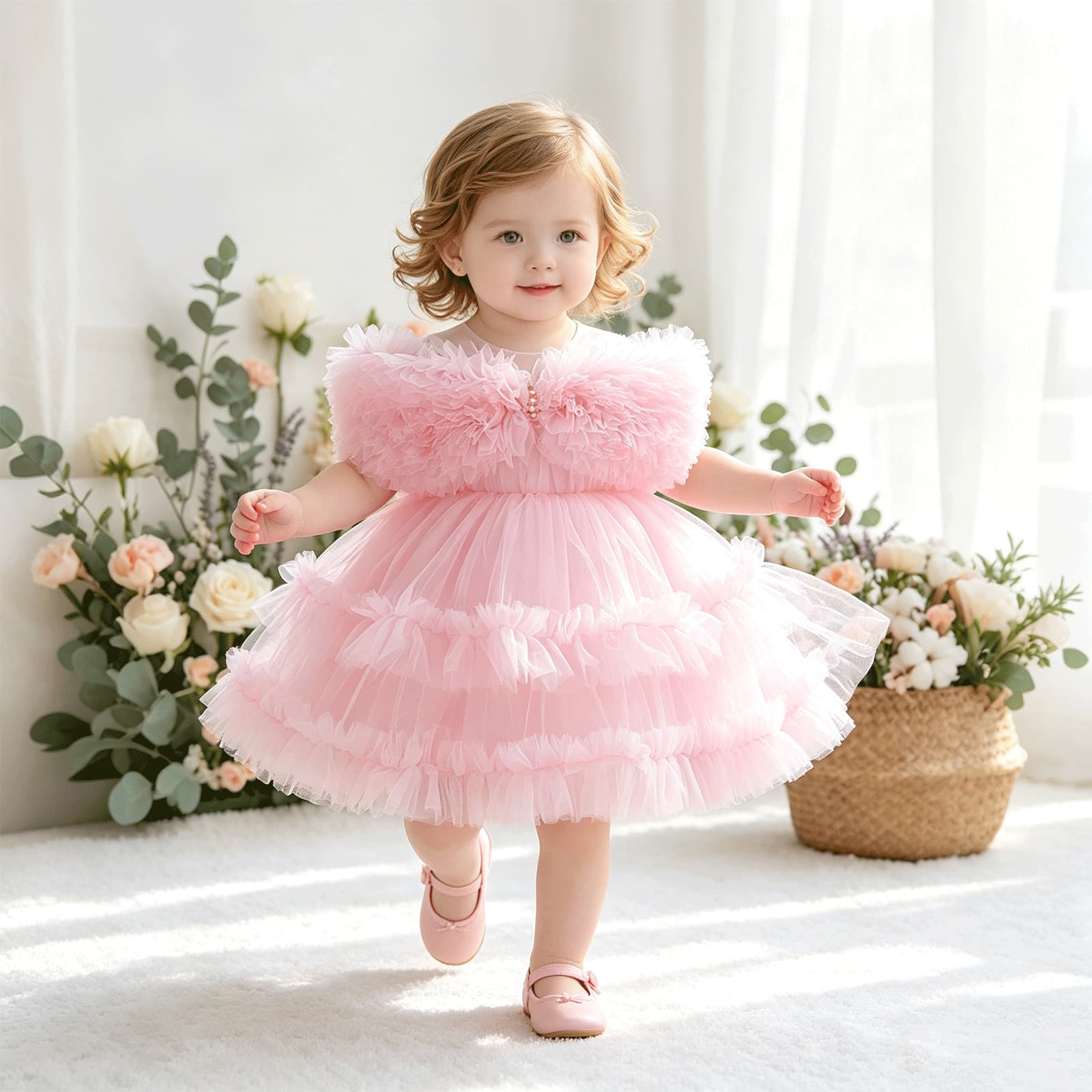 New Lolita Princess Dress Children's Style Dress Baby Girl Puff Skirt Flower Girl Wedding Dress Girl Dress