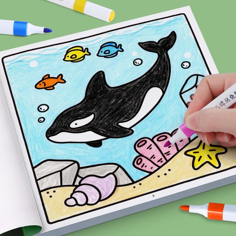 Children's drawing book baby coloring book 2-3-6 years old kindergarten graffiti coloring picture book picture painting book set