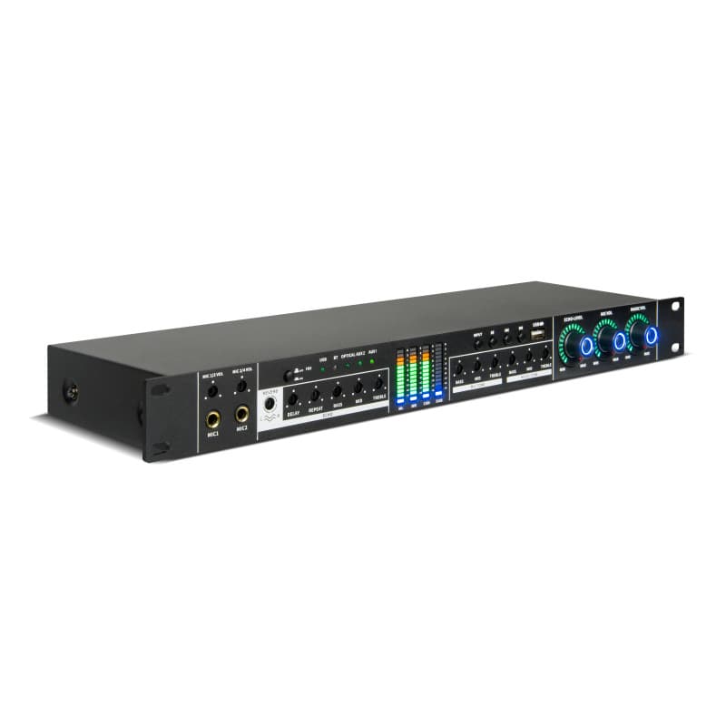 Professional Effects Processor for Karaoke with Bluetooth, USB, and Anti-Feedback Functionality