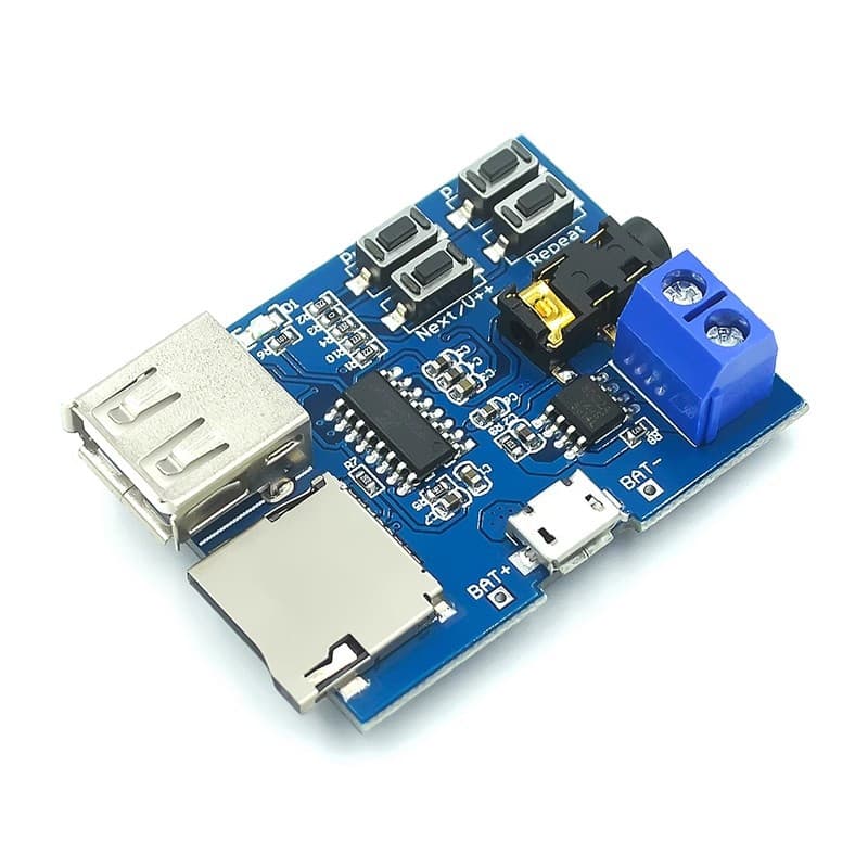 MP3 Lossless Decoding Board with Built-in Amplifier Module, Decoder, TF Card and USB Flash Drive Decoding Player