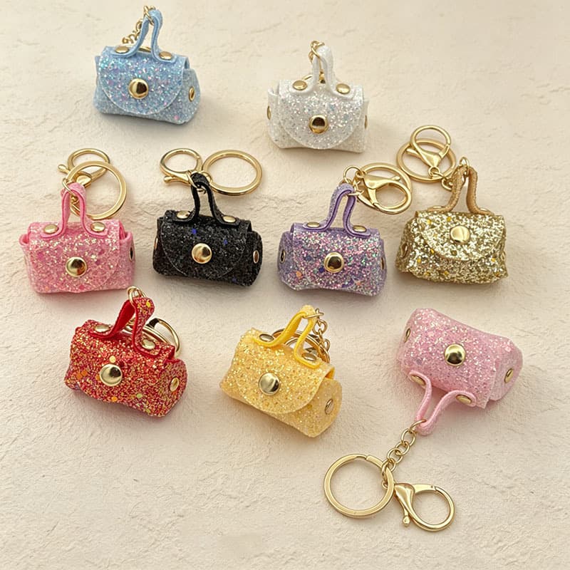 Korean-Style Creative Wristlet Coin Purse Keychain, Leather Mini Small Storage Pouch, Personalized Key Bag Accessory