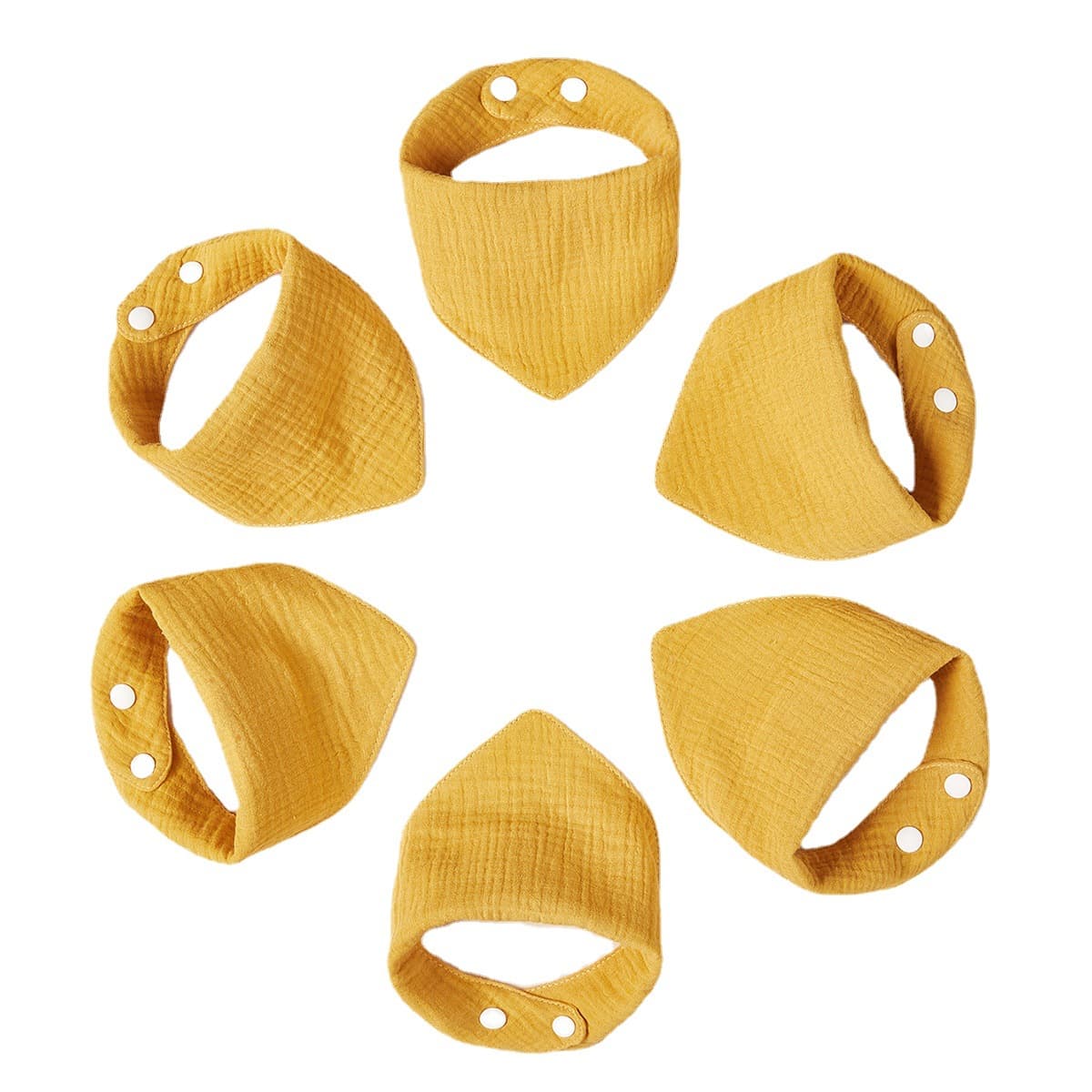 Waffle Weave Triangle Bib Cross-border Amazon Best Seller Pure Cotton Baby Bib Toddler Drool Bib Infant Feeding Bib