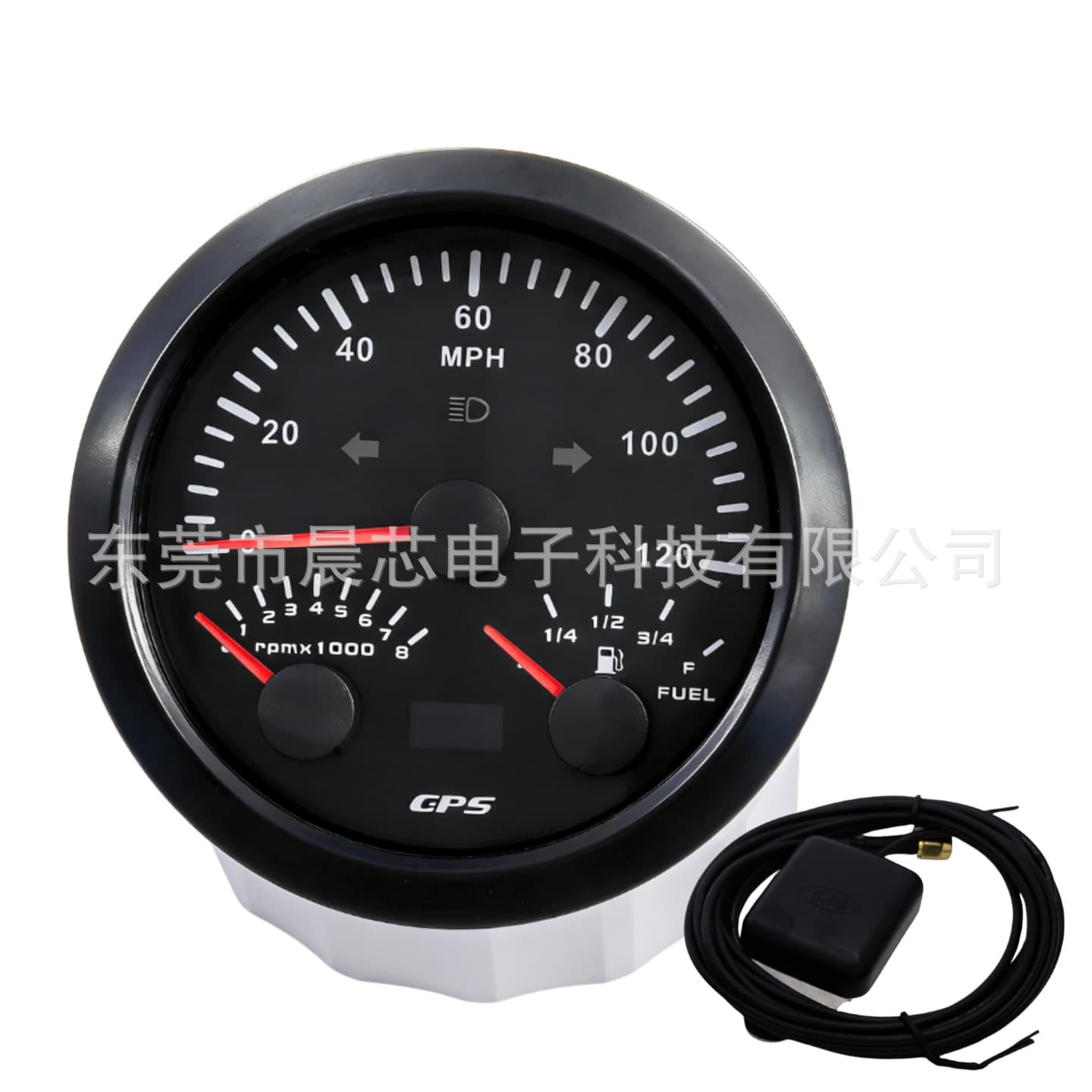 Car and ship instrument 85mm GPS speed, speed, oil level three-in-one multi-function pointer GPS odometer