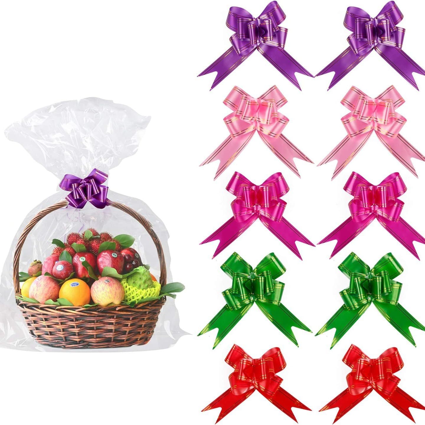 Colored glass paper bags, Christmas packaging bags, baking cookies, candy, dessert bread bags, party gift bags