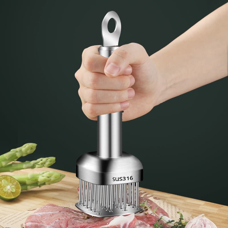316 stainless steel meat tenderizing needles for steak and pork, enhancing flavor and tenderness