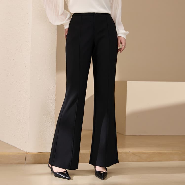 【Zero Restriction Flared Pants】Xianlixiu Plus Size Women's Casual Comfortable Versatile Pants for Curvy Women, 2025 Autumn New Arrival