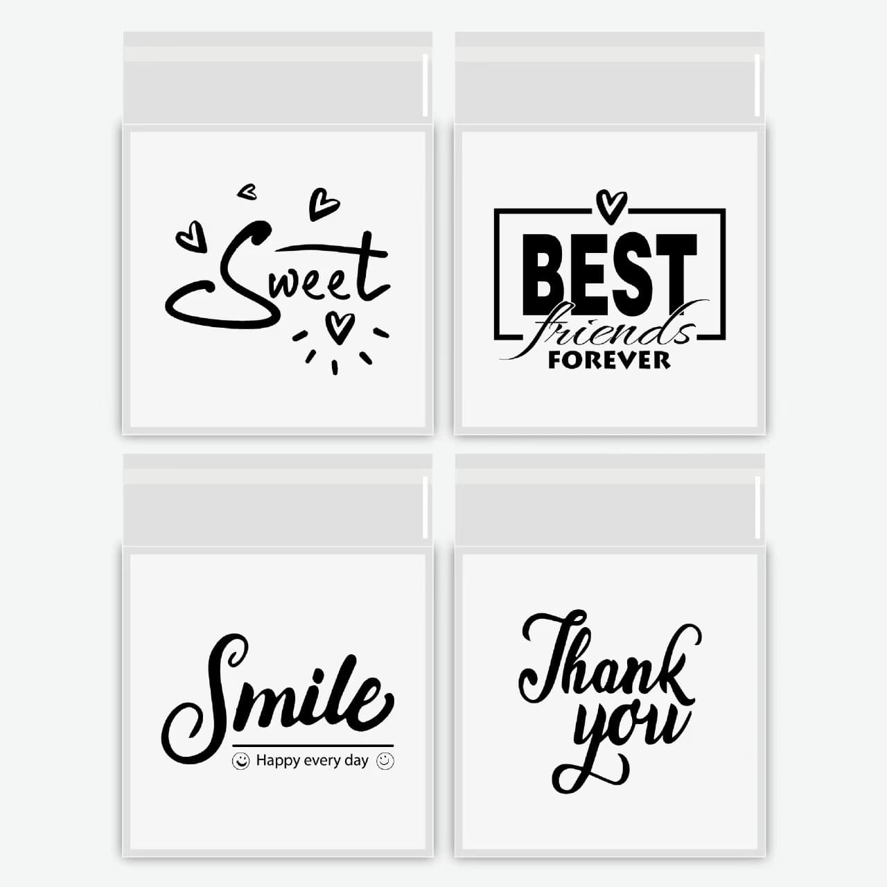 2026 In Stock Animal Party OPP Self-Adhesive Bags, Children's Party Candy Cookie Bags, Cross-Border Gift Packaging Bags