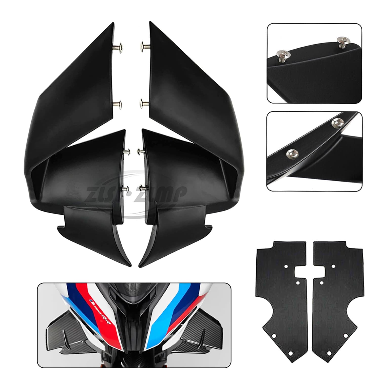 For BMW S1000RR M1000RR 2019-22 Front Spoiler Air Deflector Side Wing