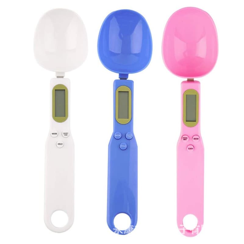 Electronic spoon scale, household kitchen scale, handheld spoon scale, 0.1g pet measuring spoon scale, food gram scale, high precision.