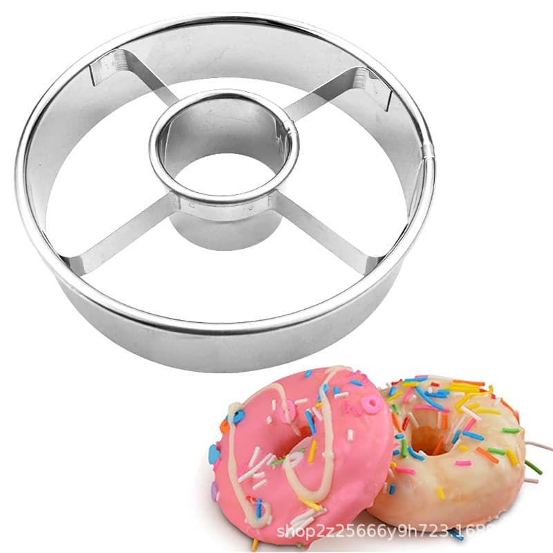 Stainless Steel Round Donut Mold Kitchen Baking Mousse Round Cake Cutter Cookie Mold Factory