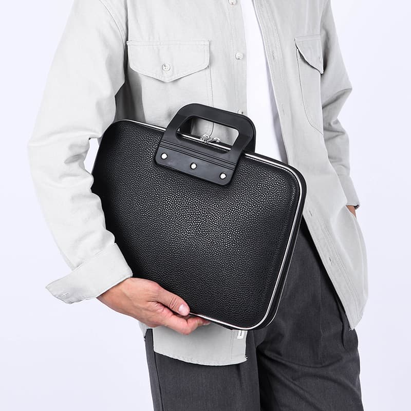Men's business briefcase, conference handbag, laptop tablet bag, business trip office document bag