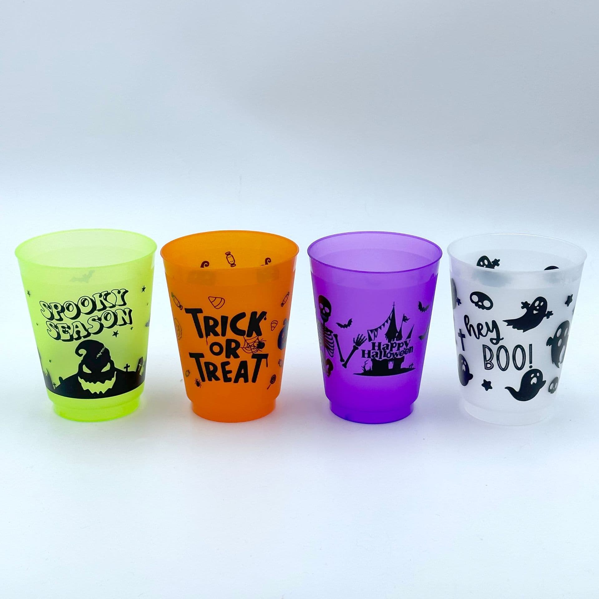 Halloween cup plastic cup party cup ghost festival theme water cup European and American reusable gift cup cross-border
