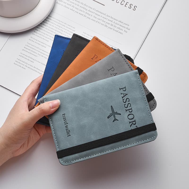 Passport Holder Document Protector Organizer Travel Wallet Multi-Functional Passport Case Boarding Pass Holder Portable for Women