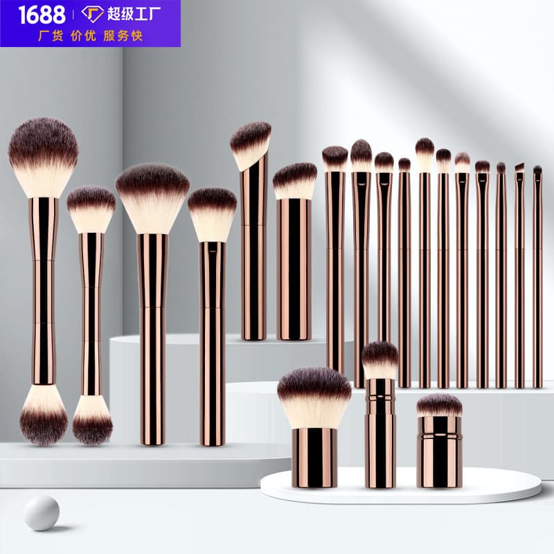 Complete Makeup Brush Set: Powder Brush, Blush Brush, Foundation Brush, Eyeshadow Brush, Concealer Brush, Lip Brush, Beauty Tool Kit