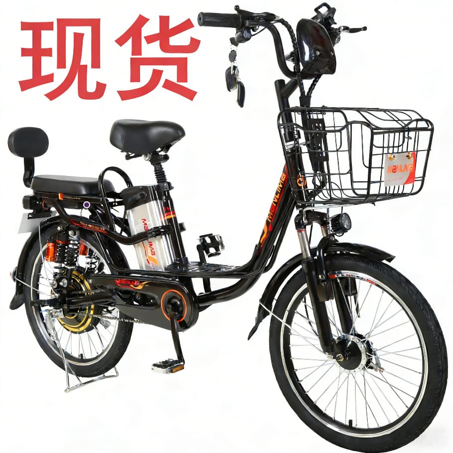 In Stock Power-Assisted Electric Bicycle Two-Wheeled Scooter for Delivery, Electric Bike