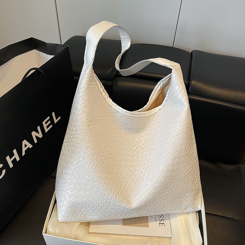 Vintage Woven Texture Handbag for Women 2026 New Style, Niche High-End Commuter Shoulder Bag, Mother-Child Tote Bag Trend
