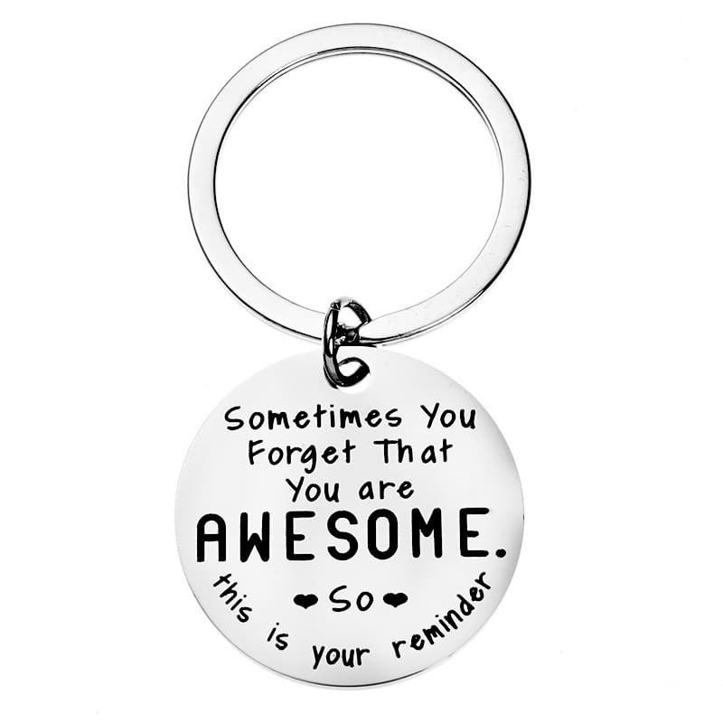 sometimes forget that awesome Thanksgiving gift stainless steel keychain for colleagues and friends