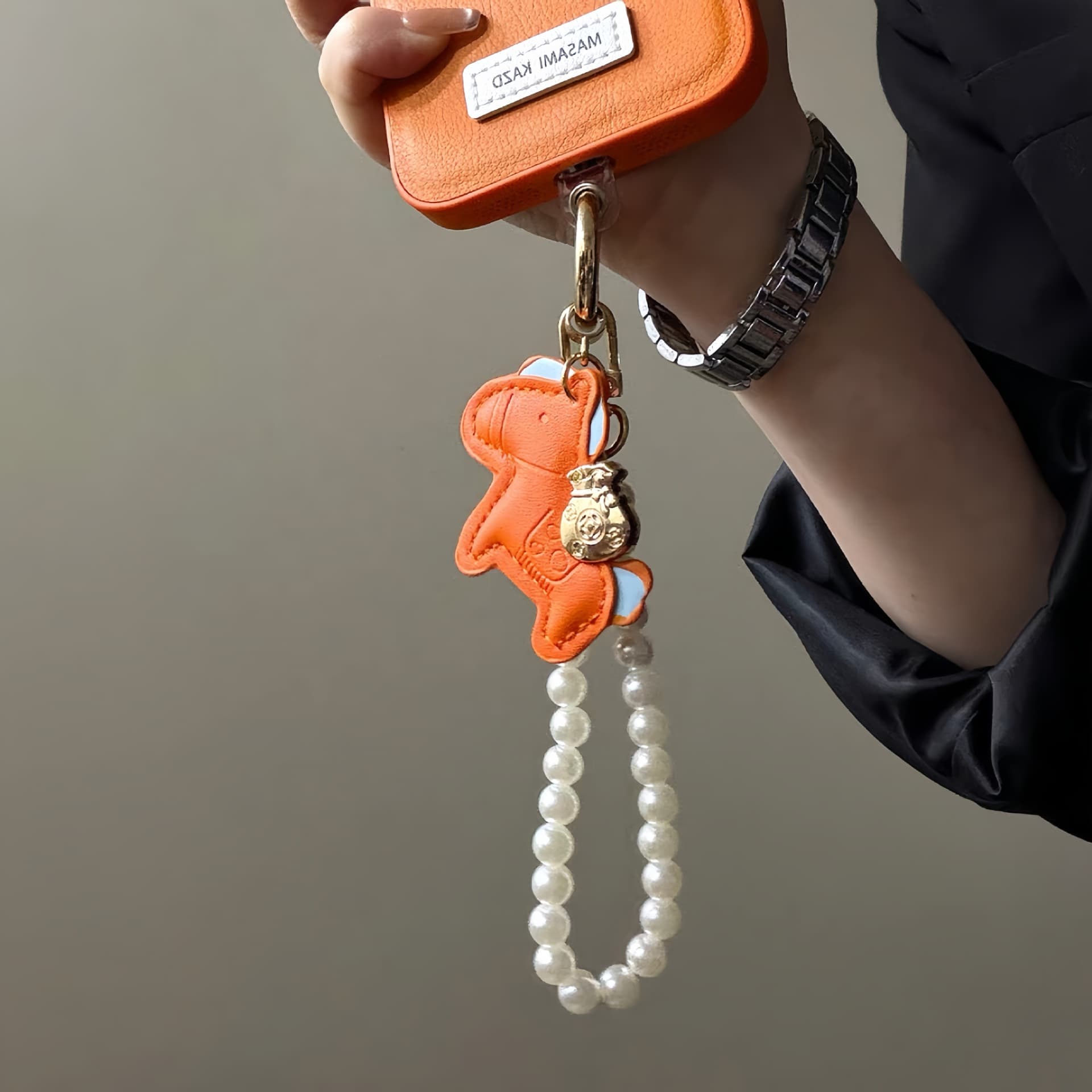 Orange Pony Will Make Money Soon Phone Case Universal Hanging Chain New Year New Beaded Pendant Handmade Lanyard Bracelet