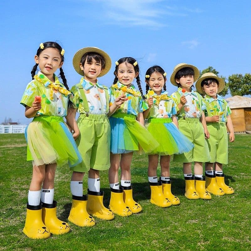 Children's Day Performance Costume for Elementary School Sports Meet Cheerleading, Kindergarten Chorus Graduation Class Uniform
