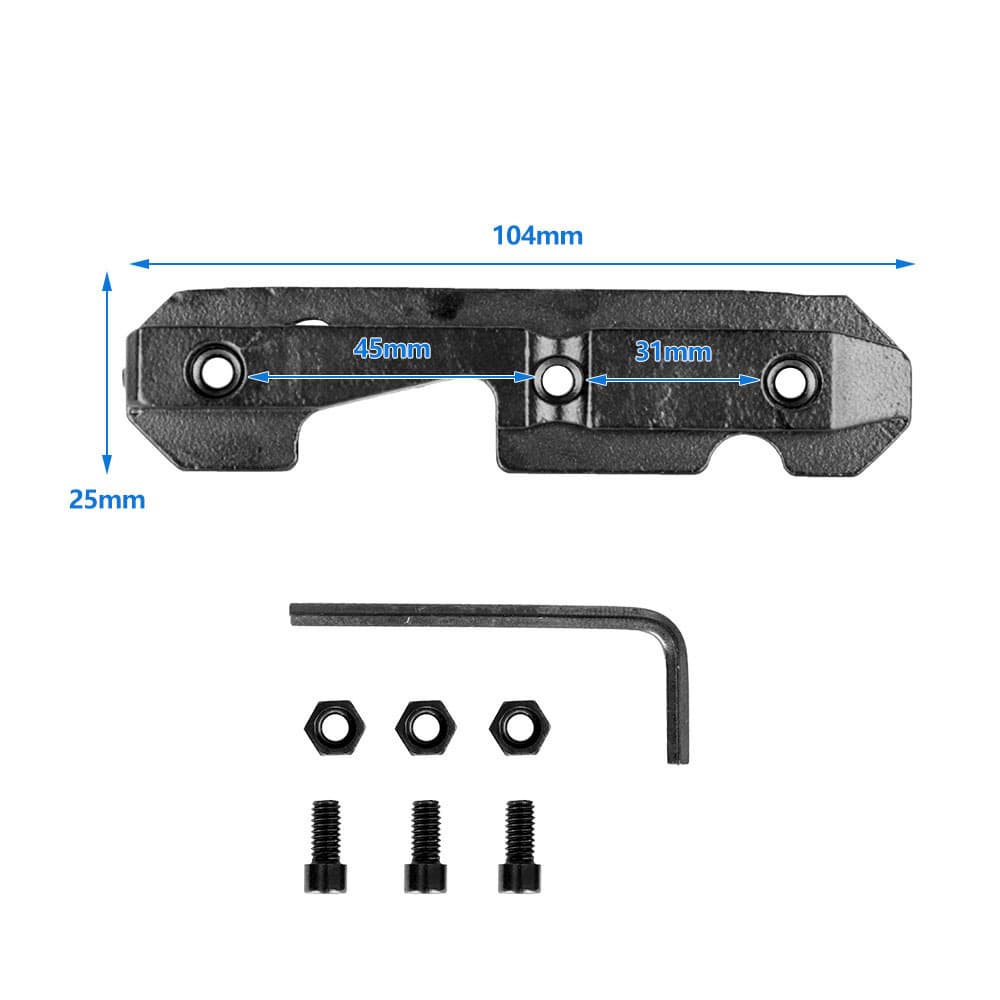 AK74 47 side rail modification accessories side rail metal base all steel AK Adapter Base