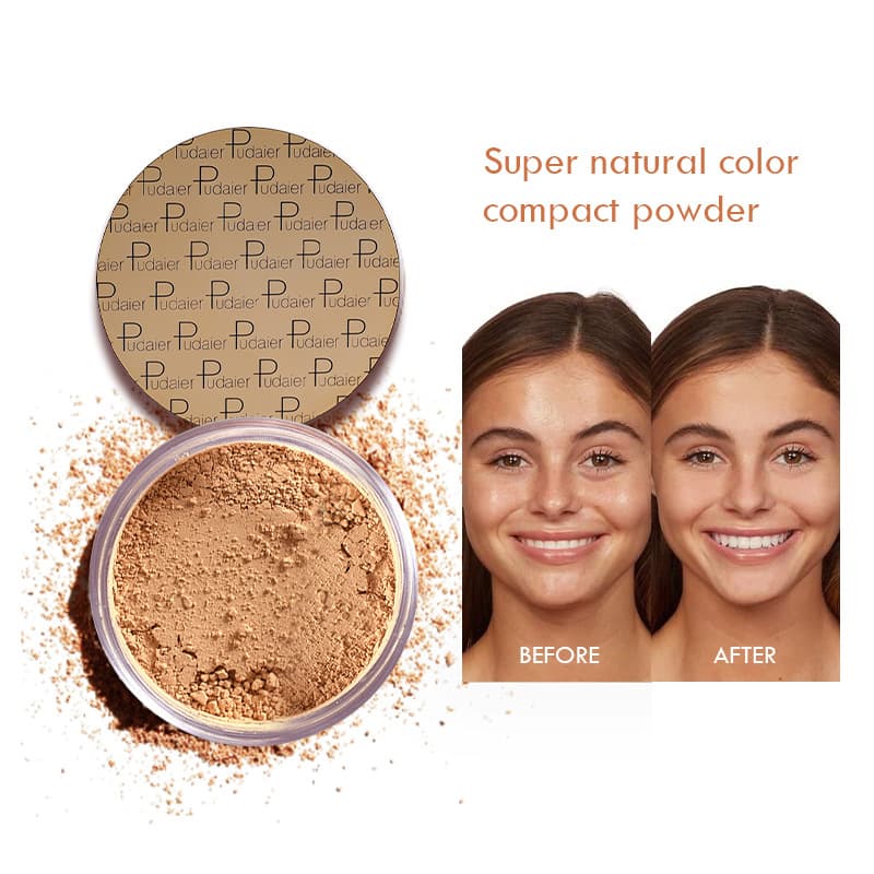 Cross-Border Pudaier European and American Matte Pearlescent Loose Powder High-Gloss Contouring Powder Concealer Stereo Face Setting Powder Honey Powder