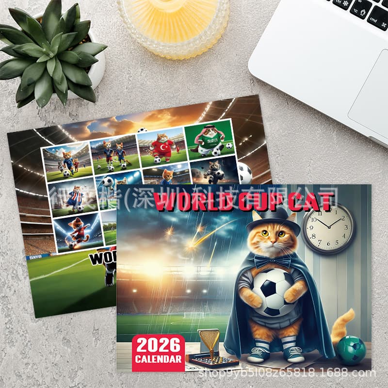 Cross-border new Weird cats inrenaissance 2026 WalCalendar cat calendar