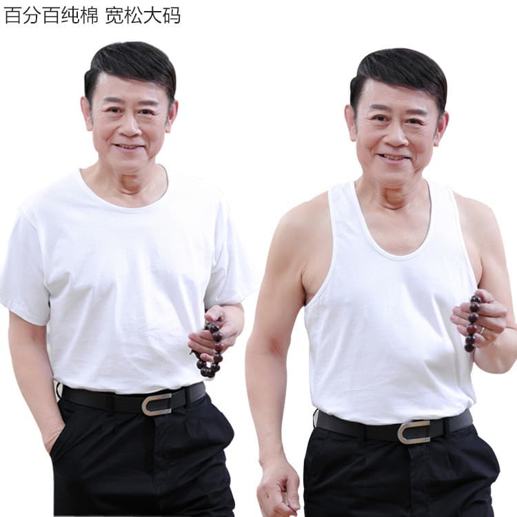 Pure cotton vest men's sports fitness tight-fitting bottoming elastic sleeveless hurdle wear summer two-stringed undershirt