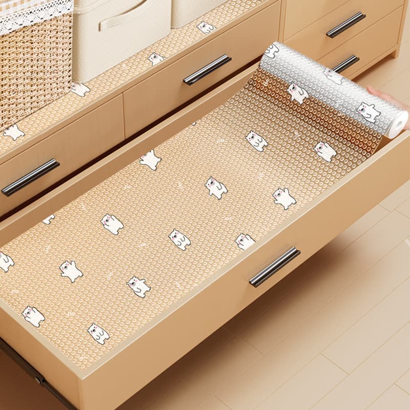 Japanese Drawer Mat Cabinet Liner Paper Wardrobe Shoe Cabinet Anti-Dirt Mat Kitchen Counter Oil-Proof Waterproof Moisture-Proof Sticker Thickened