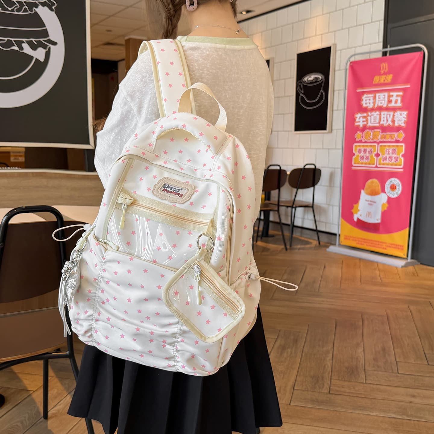 Backpack for Girls Middle High School Students Ins Style Large Capacity Travel Business Backpack