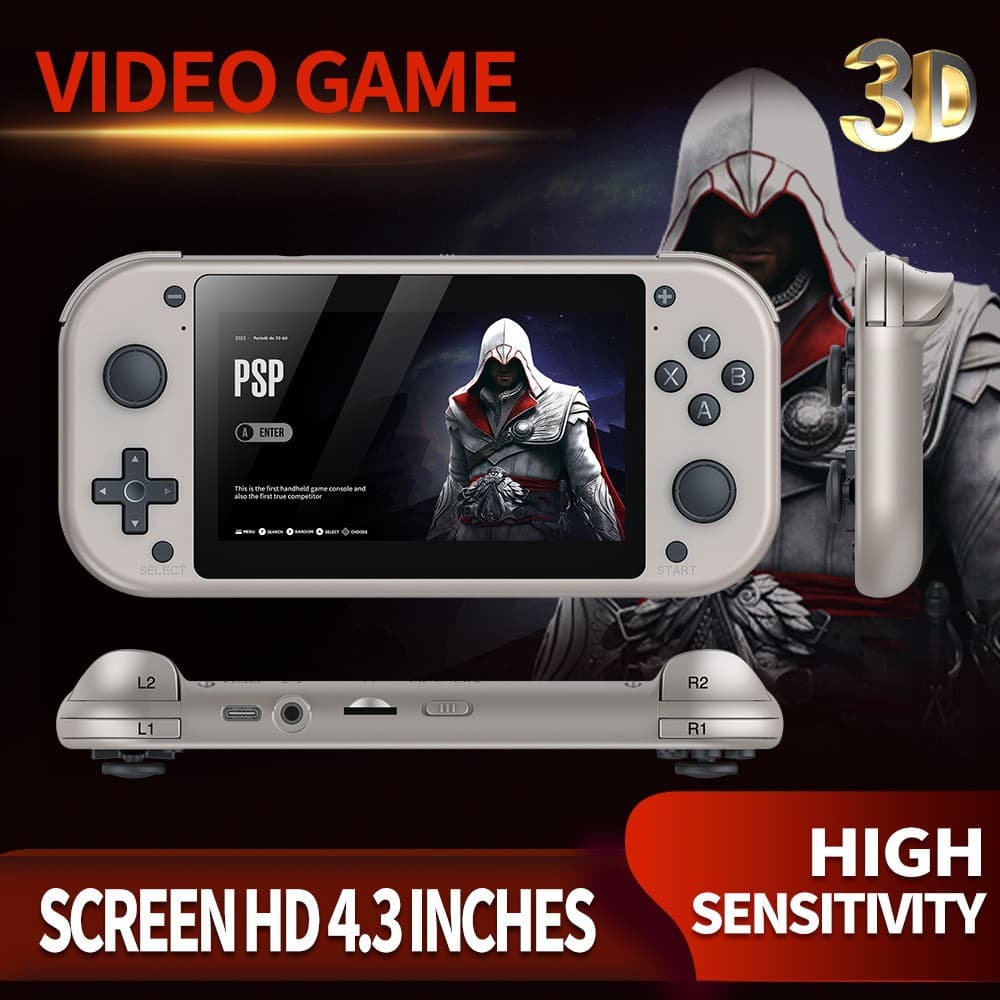 M17 Cross-border New Handheld TV Game Console Box 3D Home 4K HD PSP PS1 Pandora Game Console