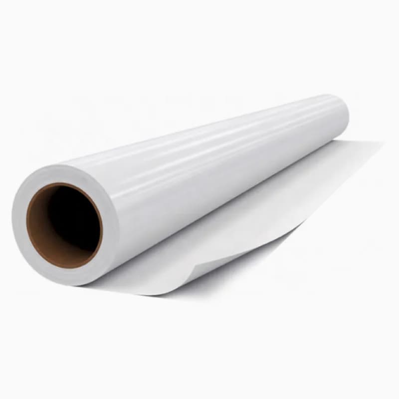 TREES-S8012 PVC Car Sticker 120G White Adhesive Vinyl for Outdoor Vehicle Decals and Billboards