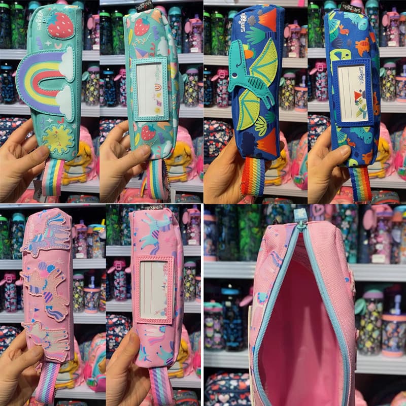 Australian Smiggle Mini Pencil Case, Handheld Style, High Capacity Children's Pencil Bag, Stationery Kit for Primary and Secondary School Students