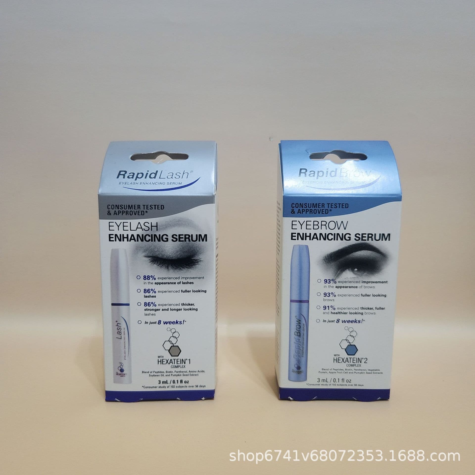 Best-selling cross-border RapidLash Eyelash Serum RapidBrow Eyebrow Serum 3ml