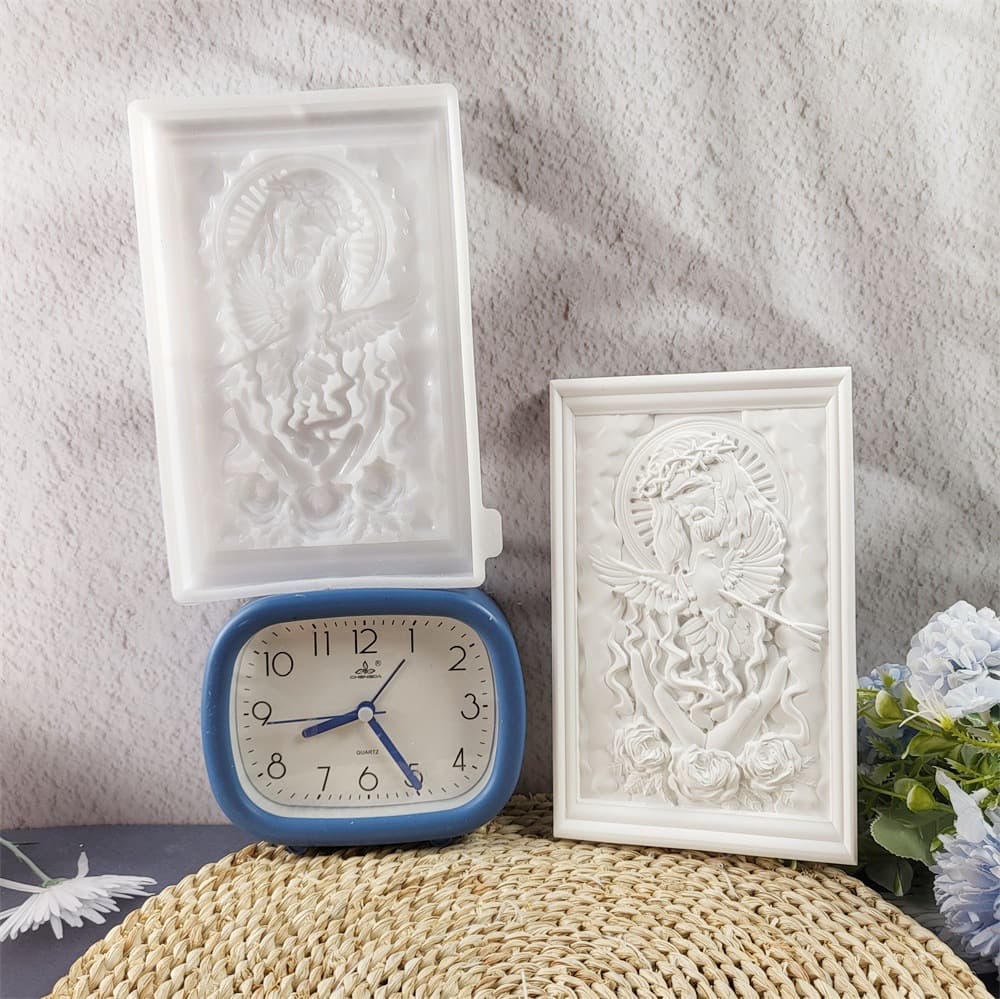 S0975 Wild Crisp Semi-3D Desktop Decorative Cement Plaster Mold DIY Silicone Mold