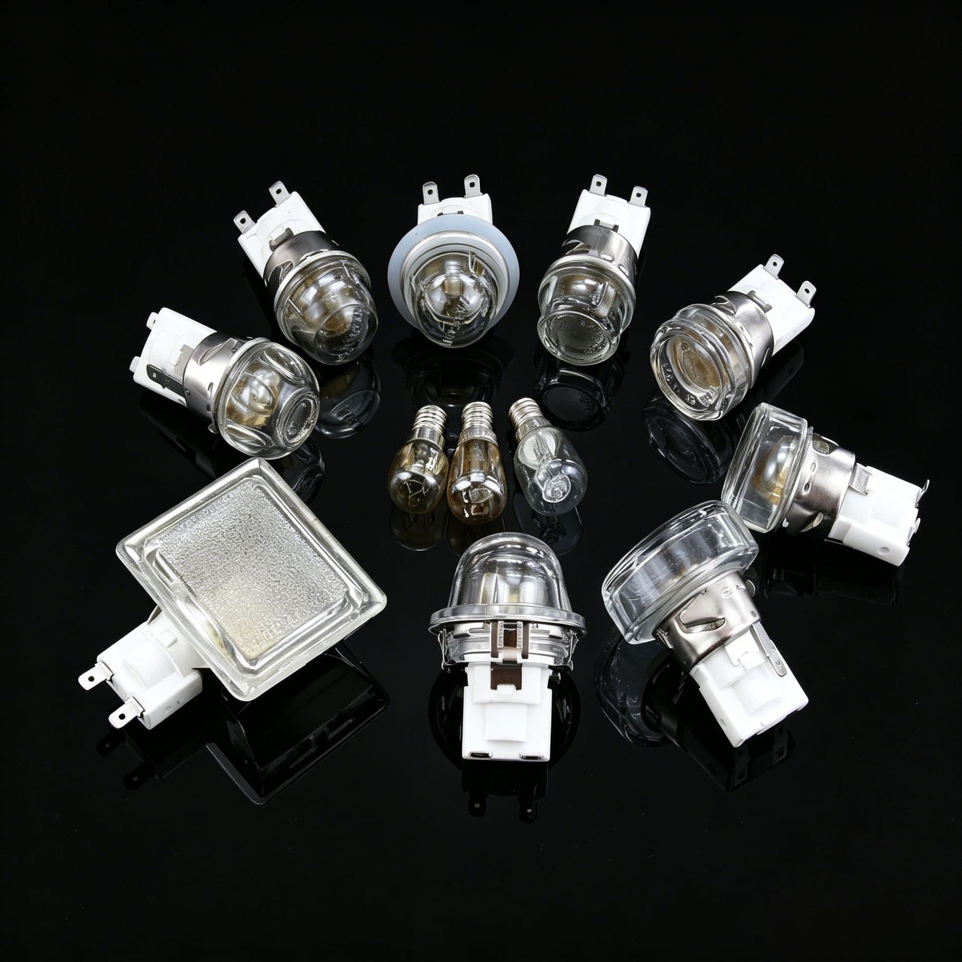 In-Stock Oven Lamp Holder with 25W Halogen Tungsten Bulb E14 High-Frequency Ceramic Oven Lamp Holder, Temperature Resistant up to 300 Degrees
