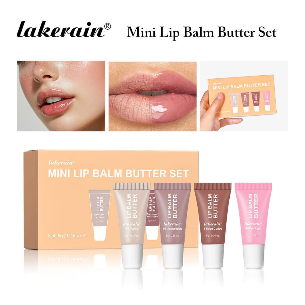 Cross-border lakerain summer butter mini lipstick set moisturizing i gloss lip oil
