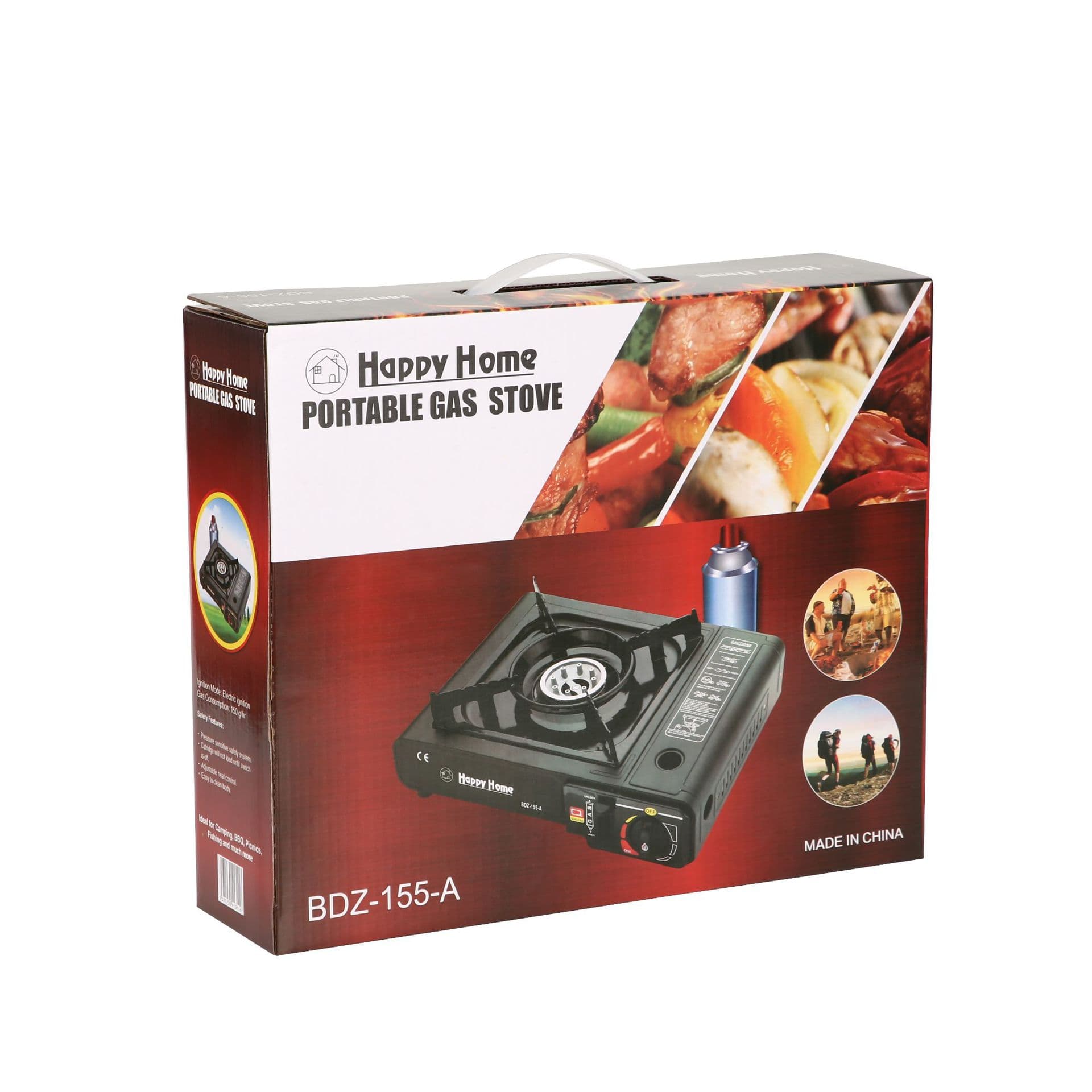 Portable Cassette Stove Outdoor Camping Cooktop Windproof Gas Stove for Hot Pot Commercial Use