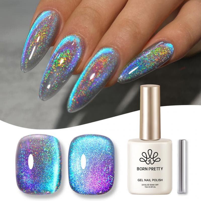 BORN PRETTY popular cat eye glue high density magnetic powder flash popular nail polish set for manicure