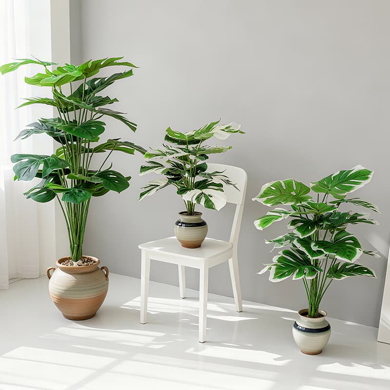 Nordic Artificial Tree Green Plant Living Room Decoration Fake Areca Palm Bird of Paradise Traveler's Banana Potted Horticulture Landscaping Plant
