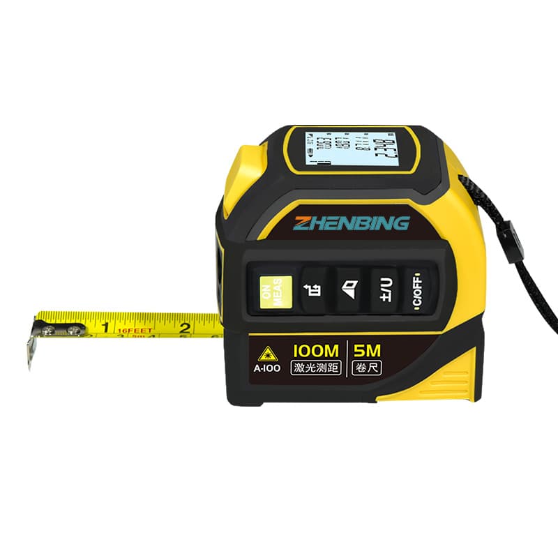 Zhenbing 4-in-1 Laser Tape Measure Infrared Distance Meter Bluetooth Cross-Line Leveling Tool High-Precision Electronic Ruler