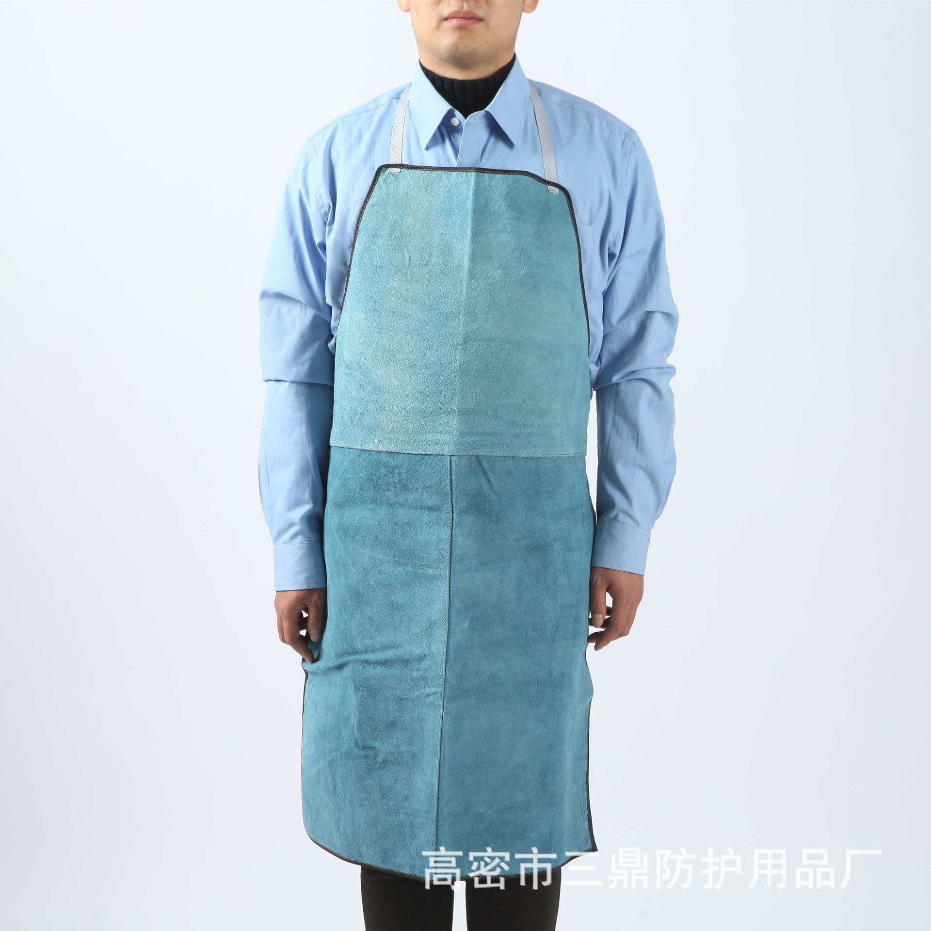 Electric Welder Special Cowhide Apron Anti-scald High Temperature Welding Labor Protection Sleeveless Welding Apron Wear-resistant Work Apron